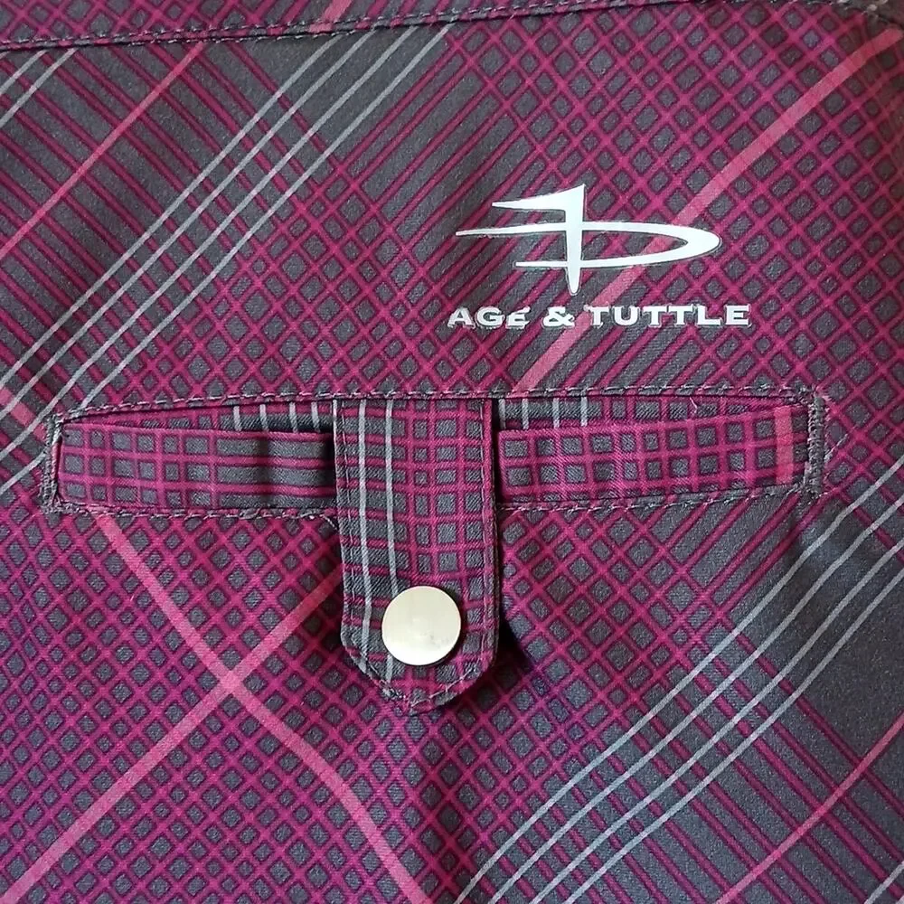 Page & Tuttle Purple Plaid Golf Skirt With Attached Shorts